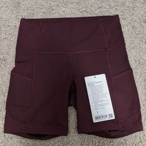 Lululemon Fast and free short 6" cool cassis